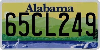 AL license plate 65CL249