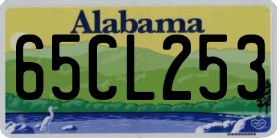 AL license plate 65CL253