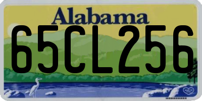 AL license plate 65CL256