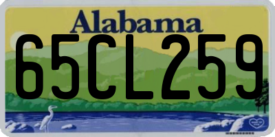 AL license plate 65CL259
