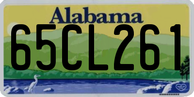 AL license plate 65CL261