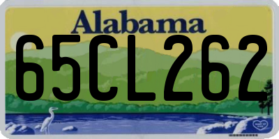 AL license plate 65CL262