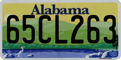AL license plate 65CL263