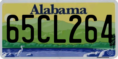 AL license plate 65CL264