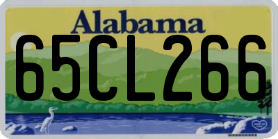 AL license plate 65CL266