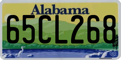 AL license plate 65CL268