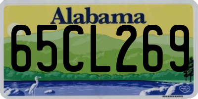 AL license plate 65CL269