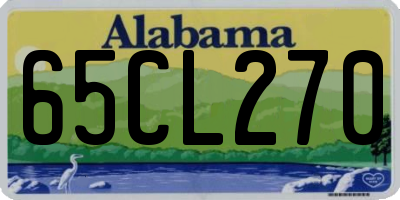 AL license plate 65CL270