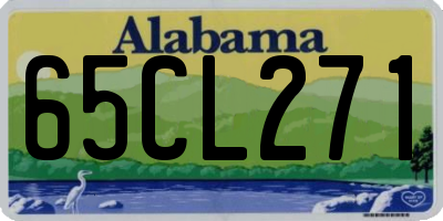 AL license plate 65CL271