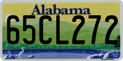 AL license plate 65CL272