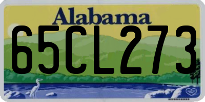 AL license plate 65CL273