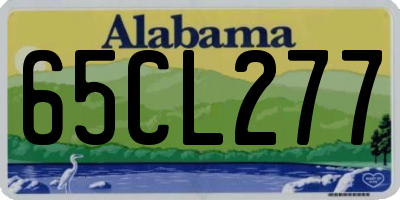 AL license plate 65CL277