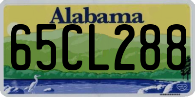 AL license plate 65CL288
