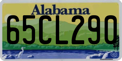 AL license plate 65CL290