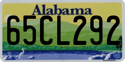 AL license plate 65CL292