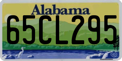 AL license plate 65CL295