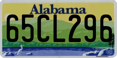 AL license plate 65CL296