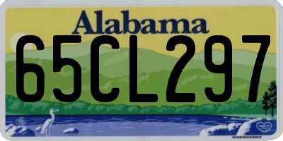 AL license plate 65CL297