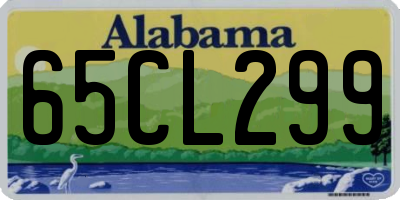 AL license plate 65CL299