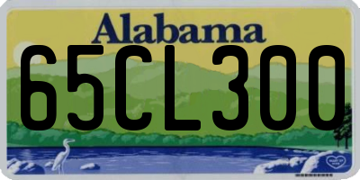 AL license plate 65CL300