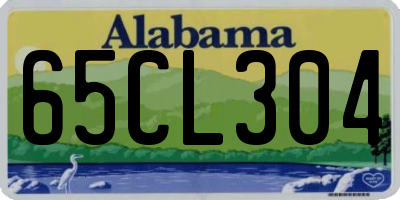 AL license plate 65CL304