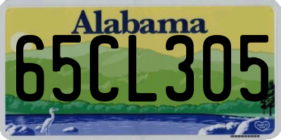 AL license plate 65CL305