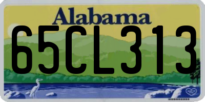 AL license plate 65CL313