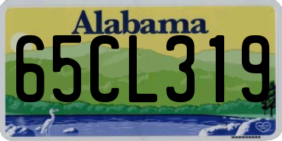 AL license plate 65CL319