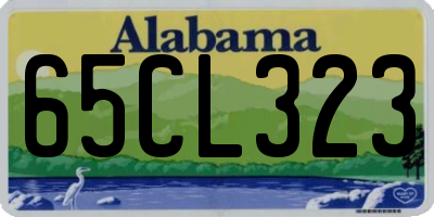 AL license plate 65CL323