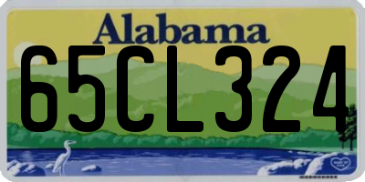 AL license plate 65CL324
