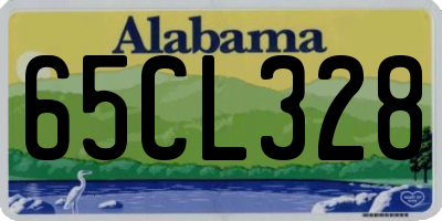 AL license plate 65CL328
