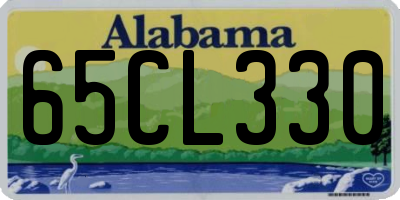 AL license plate 65CL330
