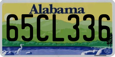 AL license plate 65CL336