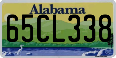 AL license plate 65CL338
