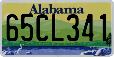 AL license plate 65CL341