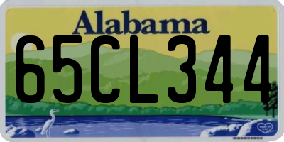 AL license plate 65CL344