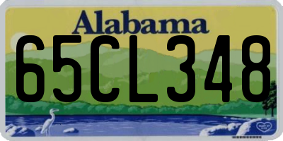 AL license plate 65CL348