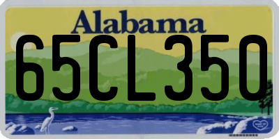 AL license plate 65CL350