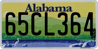 AL license plate 65CL364