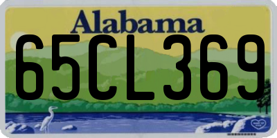 AL license plate 65CL369