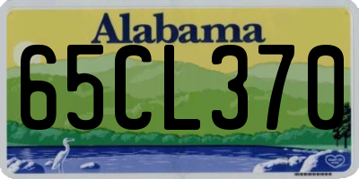 AL license plate 65CL370