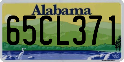 AL license plate 65CL371
