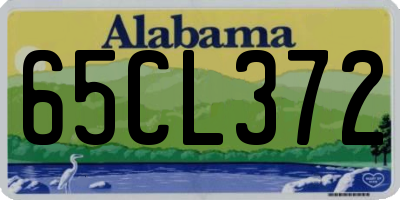 AL license plate 65CL372