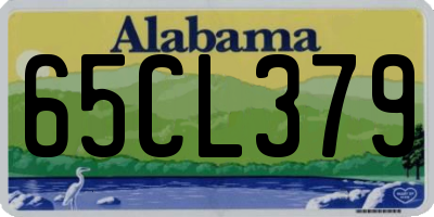 AL license plate 65CL379