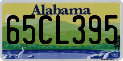 AL license plate 65CL395