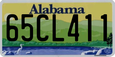 AL license plate 65CL411