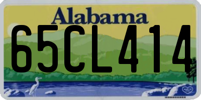 AL license plate 65CL414