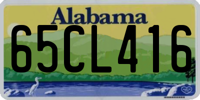 AL license plate 65CL416
