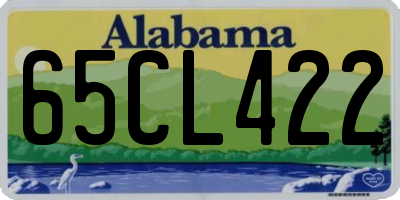 AL license plate 65CL422