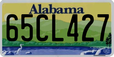 AL license plate 65CL427